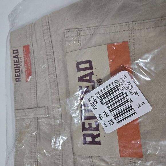 RedHead Ripstop Flex Cargo Pants in White Pepper - Size 40x32 - Picture 6 of 8